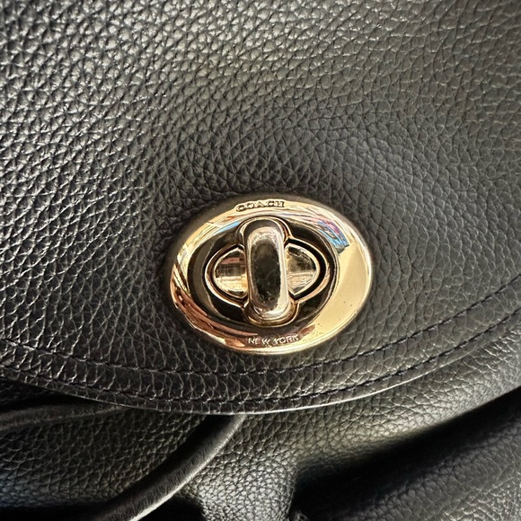 Coach Turnlock Backpack - Navy Blue - Picture 3 of 12